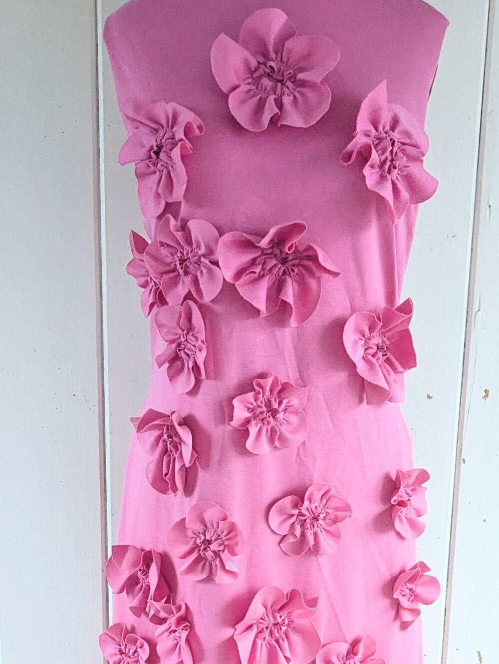 Viral Maxi Dress with 3D Floral Appliqués NWOT sz XL - Picture 9 of 11